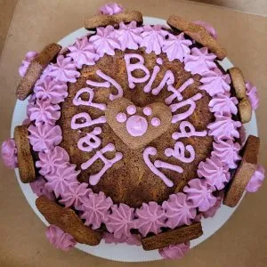 Birthday Cakes purple frosting